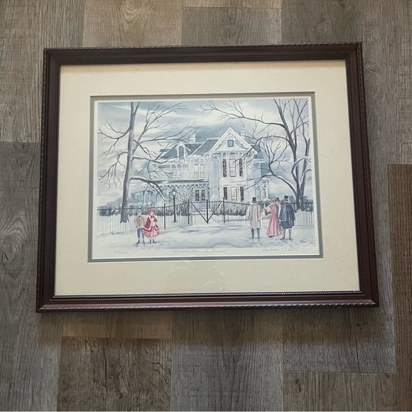 BARBARA STOLL PAINTING TRUMAN HOME CENTENNIAL #243/1,000 INDEPENDENCE MO. - Picture 1 of 2